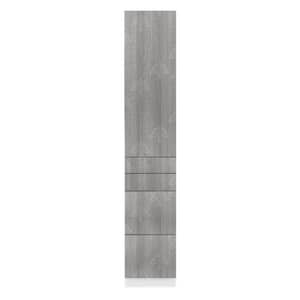 Valencia Assembled 18 in. W x 24 in. D x 96 in. H in Misty Gray Plywood Assembled 3-Drawer Pantry Kitchen Cabinet