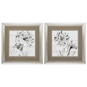 19 in. X 19 in. Brushed Silver Gallery Picture Frame Natures Lace (Set of 2)