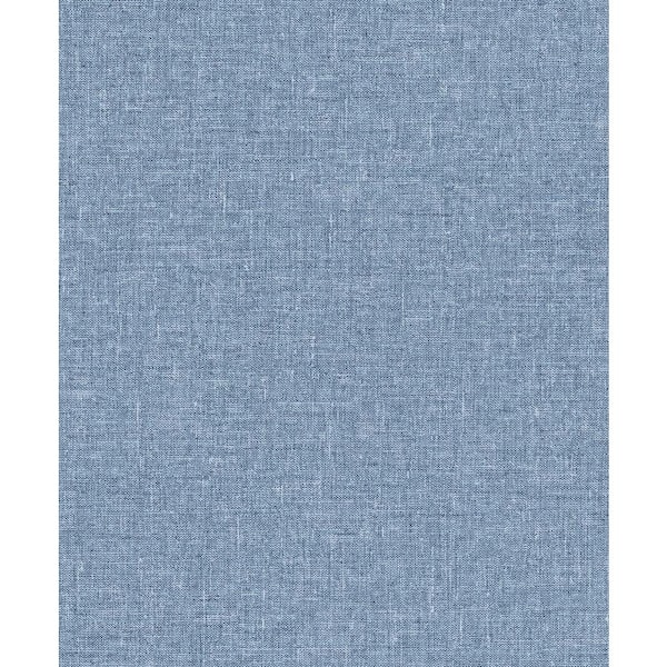 Seabrook Designs Blueberry Soft Linen Nonwoven Paper Non-Pasted Wallpaper Roll (Covers 57.5 sq. ft.)
