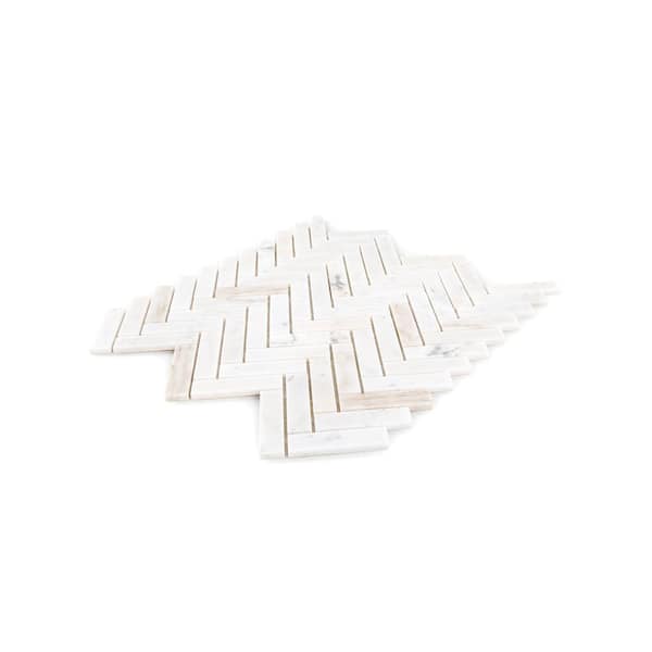 Jeffrey Court Cascade Milky Veil White 10.875