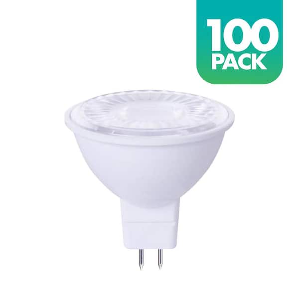 Simply Conserve 50-Watt Equivalent MR16 Dimmable GU5.3 ENERGY STAR LED-Light  Bulb 2700 (K) Warm White (100-Pack) L07MR16GU5.3-27 - The Home Depot