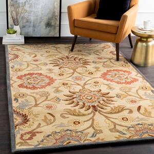 Cambrai Olive 2 ft. x 4 ft. Hearth Indoor Area Rug