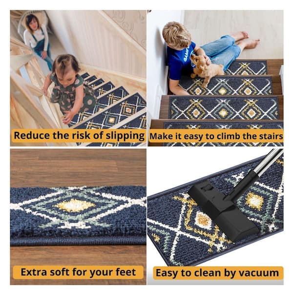 VEVOR Stair Treads, Stairs Carpet Non Slip 9 x 28, Indoor Stair Runner  for Wooden Steps