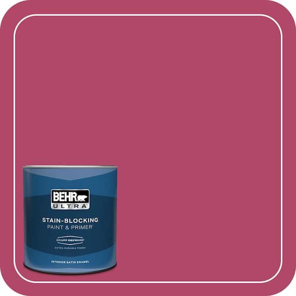 BEHR ULTRA 1 qt. Home Decorators Collection #HDC-SM16-04 Bing Cherry Pie Extra Durable Satin Enamel Interior Paint & Primer