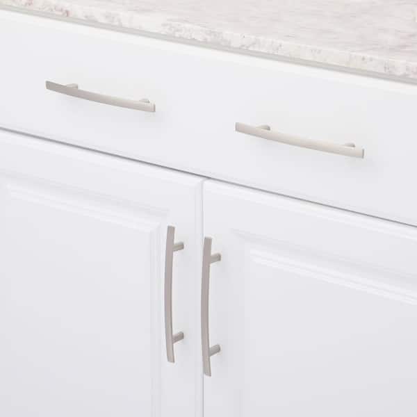 Lytton Collection 5-1/16 in. (128 mm) Modern Brushed Nickel Cabinet Arch Pull