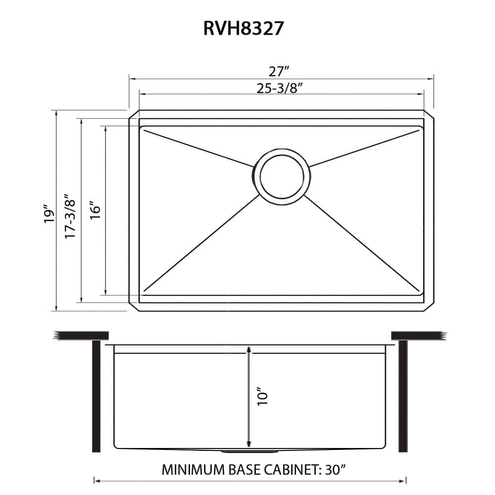 27-Inch Stainless Steel Workstation Kitchen Sink with Accessories
