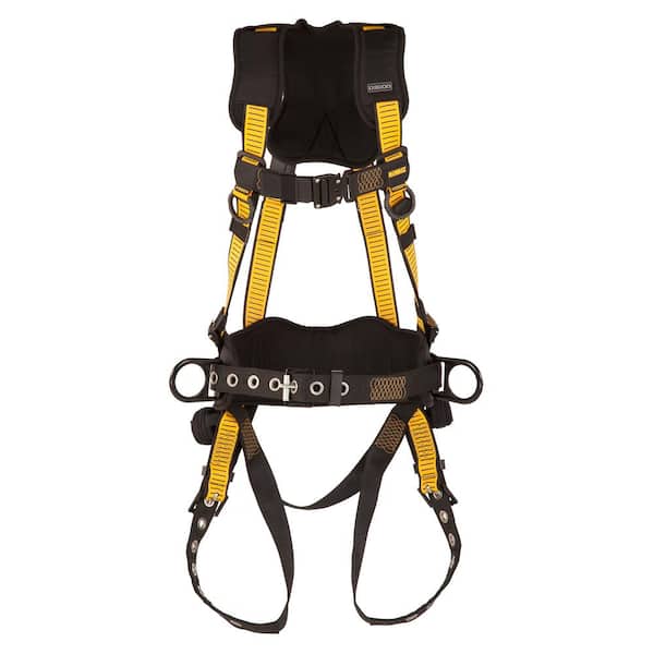 DEWALT D3000 Vest Style, with Belt, 5-Point, Back and Side D-Rings, QC Chest, TB Legs (M-L)