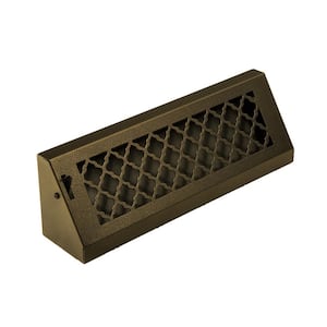 Tuscan, 15 in., Oil Rubbed Bronze/Powder Coat, Steel Baseboard Vent with Damper
