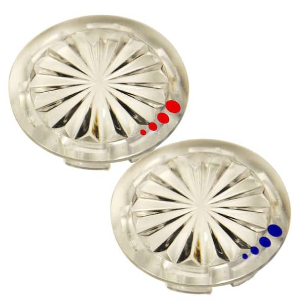 Hot/Cold Index Buttons for Glacier Bay Faucet Handles