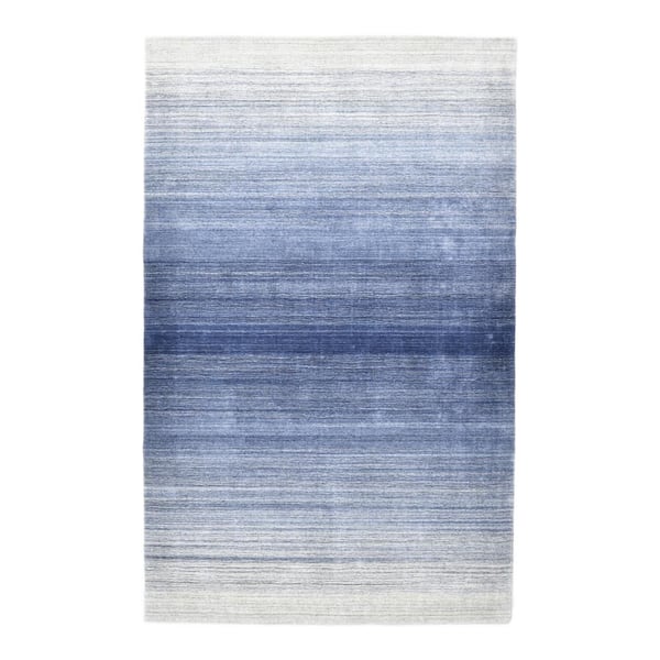 Solo Rugs Rafael Modern Blue 8 ft. x 10 ft. Hand Loomed Area Rug