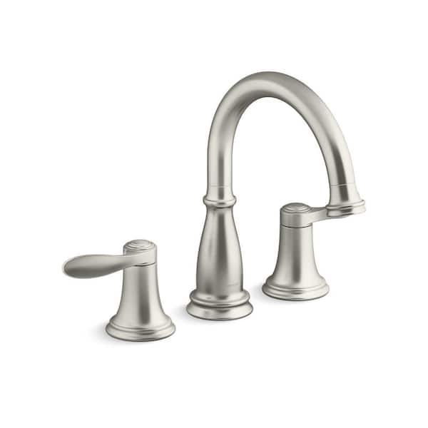 KOHLER Bellera Double-Handle Tub Faucet Trim In Vibrant Brushed Nickel ...