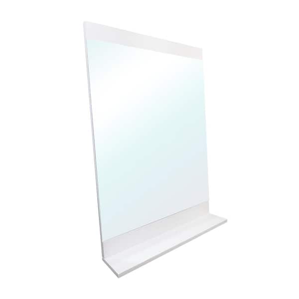 Bellaterra Home Acerra 22.00 in. W x 26.25 in. H Framed Rectangular Bathroom Vanity Mirror in White