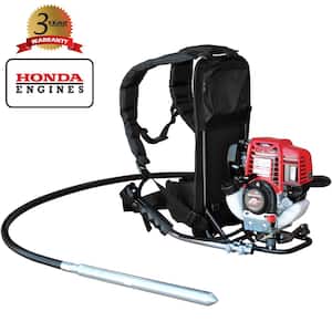 1.6 HP Honda Concrete Vibrator with 10 ft. Flex Shaft Cable Whip 2 in. Head Backpack