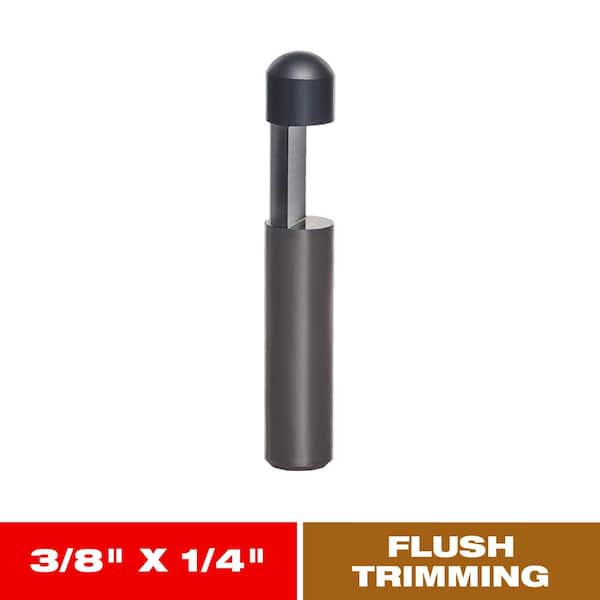 3/8 in. x 1/4 in. Carbide Flush Trimmer Router Bit