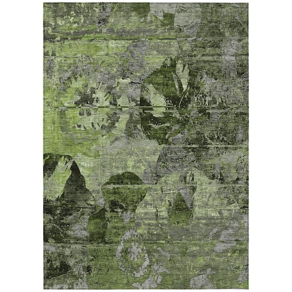 Chantille ACN555 Green 5 ft. x 7 ft. 6 in. Machine Washable Indoor/Outdoor Geometric Area Rug