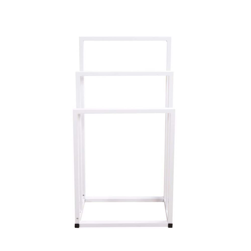 Metal Freestanding Towel Rack 3 Tiers Hand Towel Holder Organizer for Bathroom Accessories, White price history on PriceWatchPro