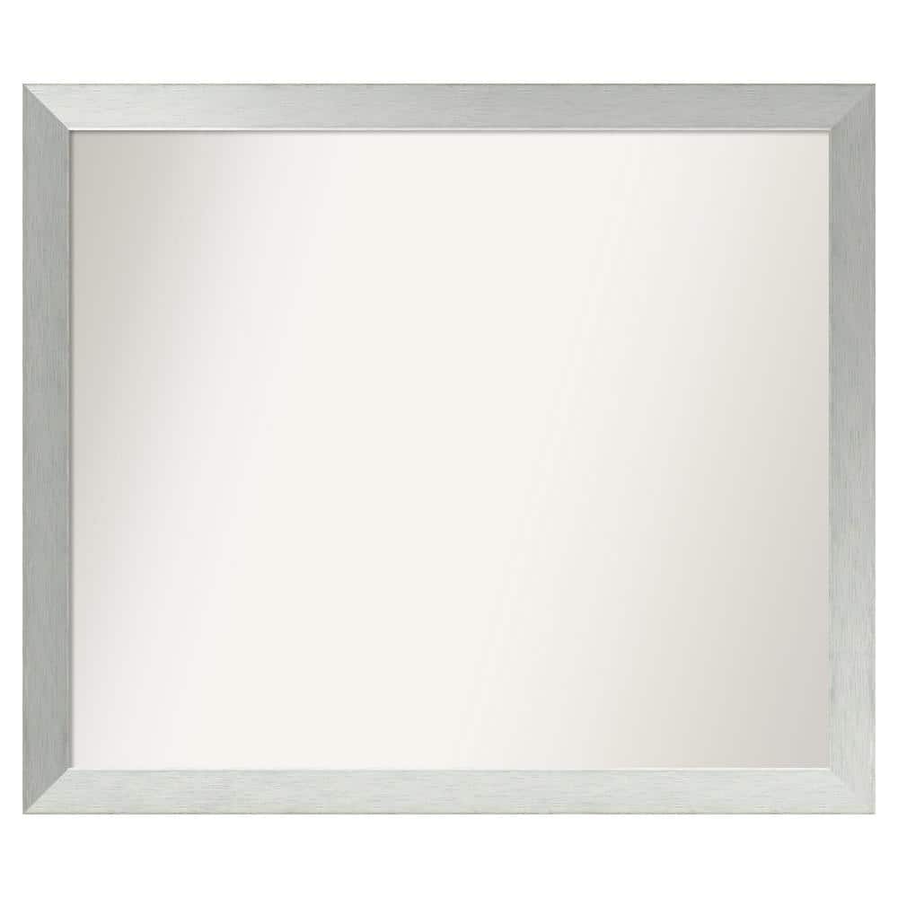 Brushed Sterling Silver 42 in. x 36 in. Custom Non-Beveled Wood Framed Bathroom Vanity Wall Mirror price history on PriceWatchPro