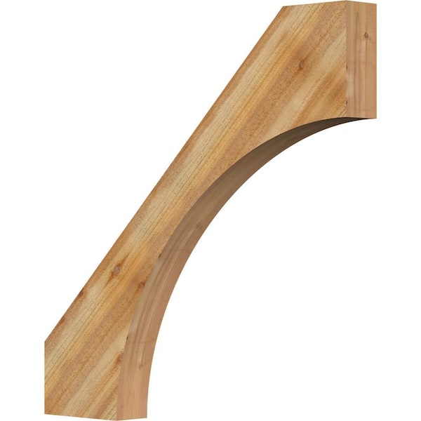 Ekena Millwork 4"W x 36"D x 36"H Westlake Rough Sawn Knee Brace, Western Red Cedar