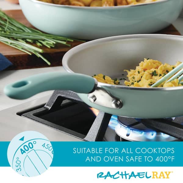 Rachael Ray Create Delicious 10.25 Covered Deep Skillet 
