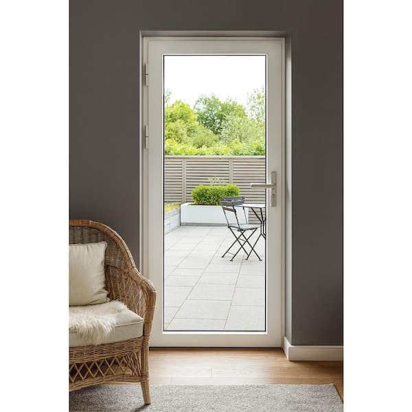 TEZA DOORS Teza French Door 32 in. x 80 in. White Aluminum French