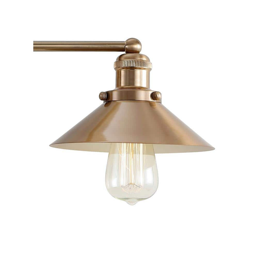 Elegant July 17.5" Brushed Brass Gold LED Vanity Light