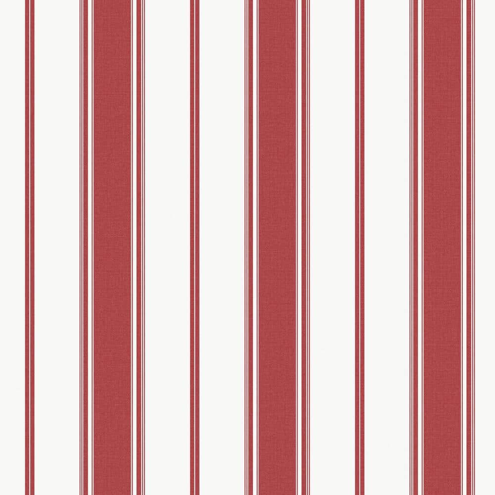 Smart Stripes 3 Red Heritage Stripe Matte Finish Non-Pasted Vinyl on Non-Wo
