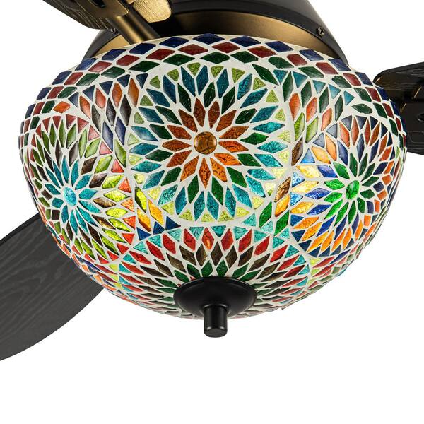 ❁¨̮ LANHAI Ceiling Fan with Light and Remote Control, 52'' 6