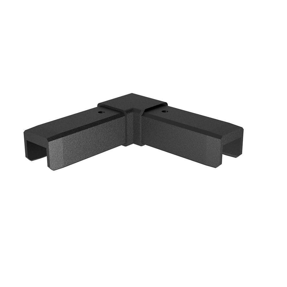 MountainView 1 in. x 8 in. Glass Deck Railing Matte Black Stainless Steel Angle Bracket price history on PriceWatchPro