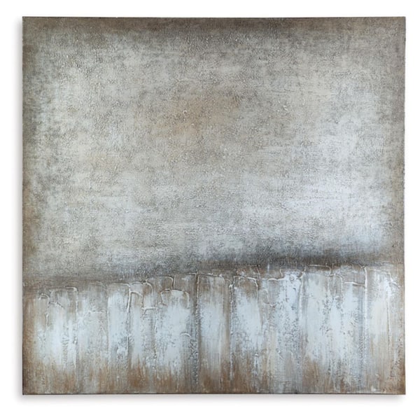 Signature DESIGN BY ASHLEY Mellsboro 1 Piece Unframed Abstract Art Print 40 in. x 40 in.
