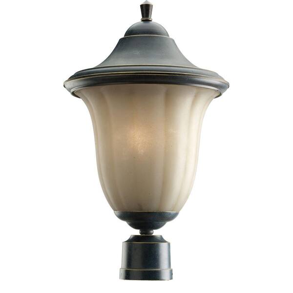 Progress Lighting Le Jardin Collection Espresso 1-Light Post Lantern