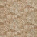 Pro Basic Refined Slate Neutral Stone 10 MIL x 12 ft. W x Cut to Length Waterproof Vinyl Sheet Flooring