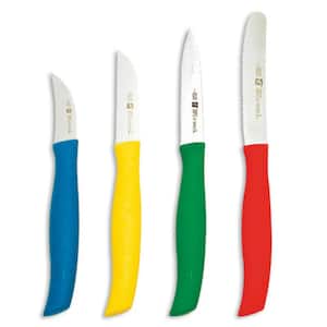 Twin Stainless Steel 4-Piece Multi-Colored Paring Knife Set
