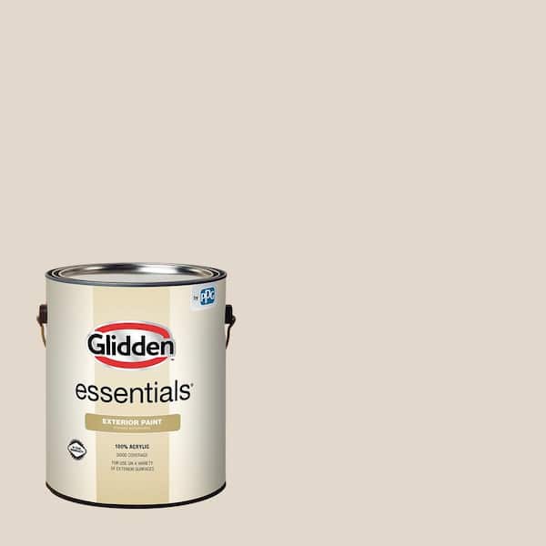 Glidden Essentials 1 gal. PPG1020-2 Maybe Mushroom Satin Exterior Paint