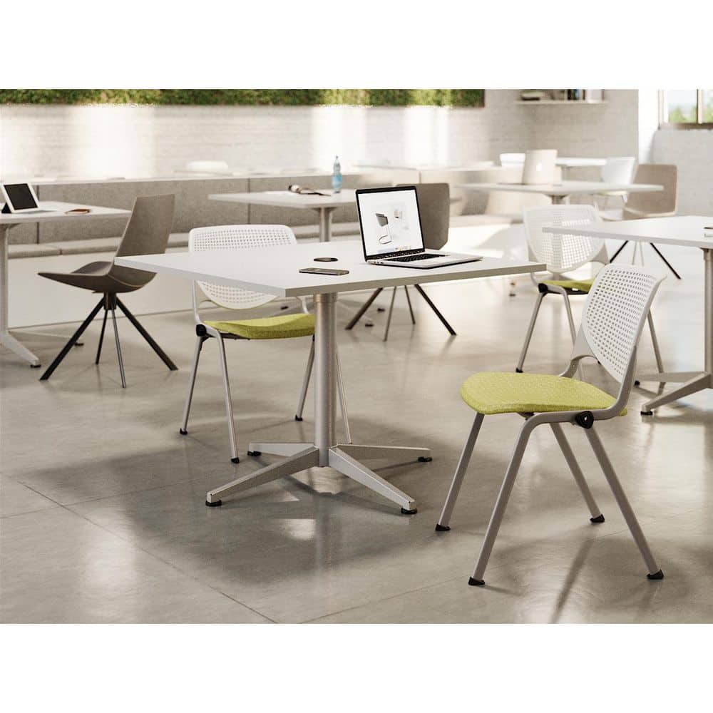 KOOL Series Light Grey Stackable Metal Office Chair