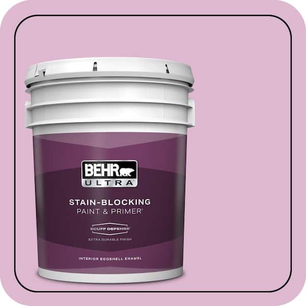 BEHR ULTRA 5 gal. #M120-3 Pink Wink Extra Durable Eggshell Enamel Interior Paint & Primer