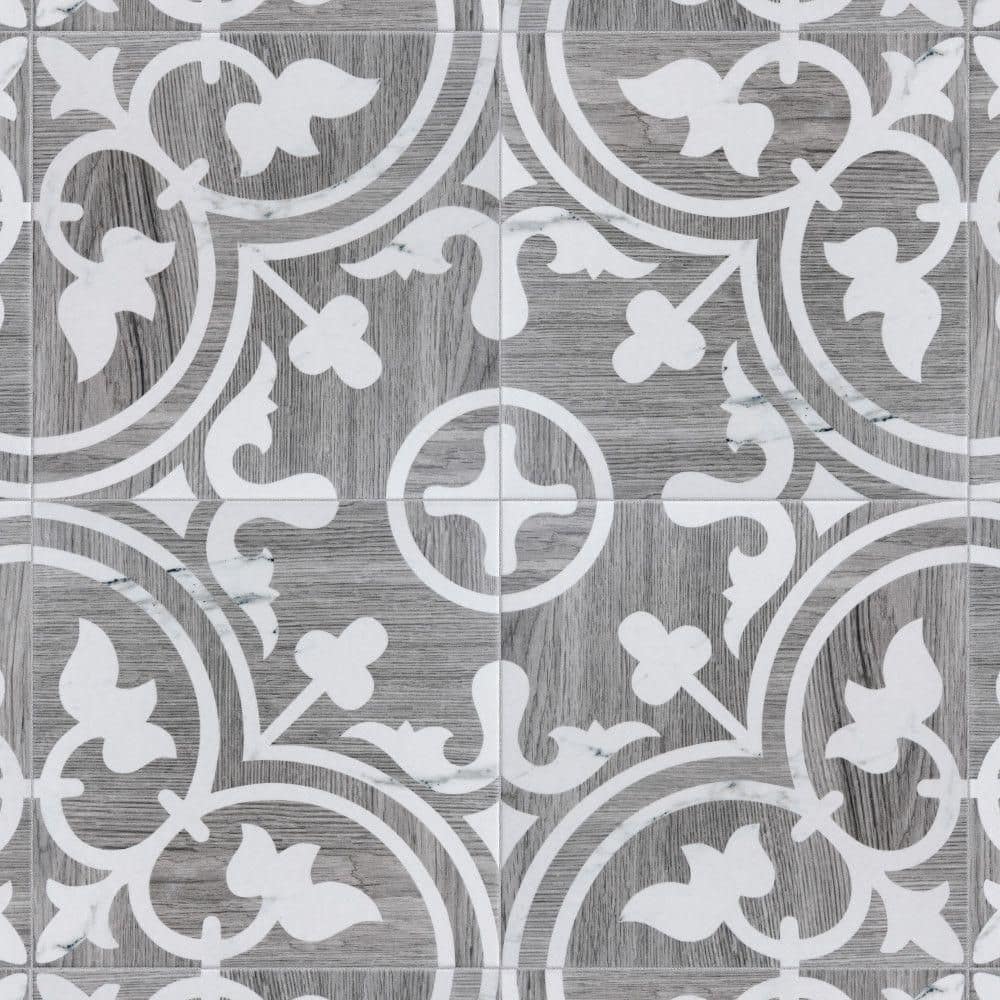 Llama Arte Loire Verso Silver Smoke 9-3/4 in. x 9-3/4 in. Porcelain Floor and Wall Tile (10.88 sq. ft./Case) price history on PriceWatchPro