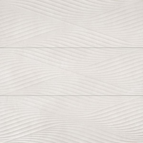Bedrosians Donna Rectangle 13 in. x 40 in. Matte Wave Sand Ceramic Wall Tile (17.98 sq. ft./Case)
