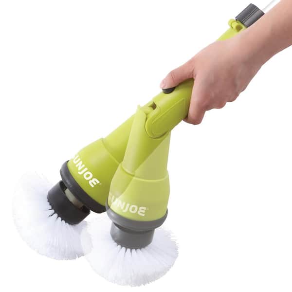 Sun Joe 24-Volt Cordless Handheld 360-Degree Spin Scrubber Brush Kit with  1.3 Ah Battery + Charger 24V-PWSCRB-LTW - The Home Depot