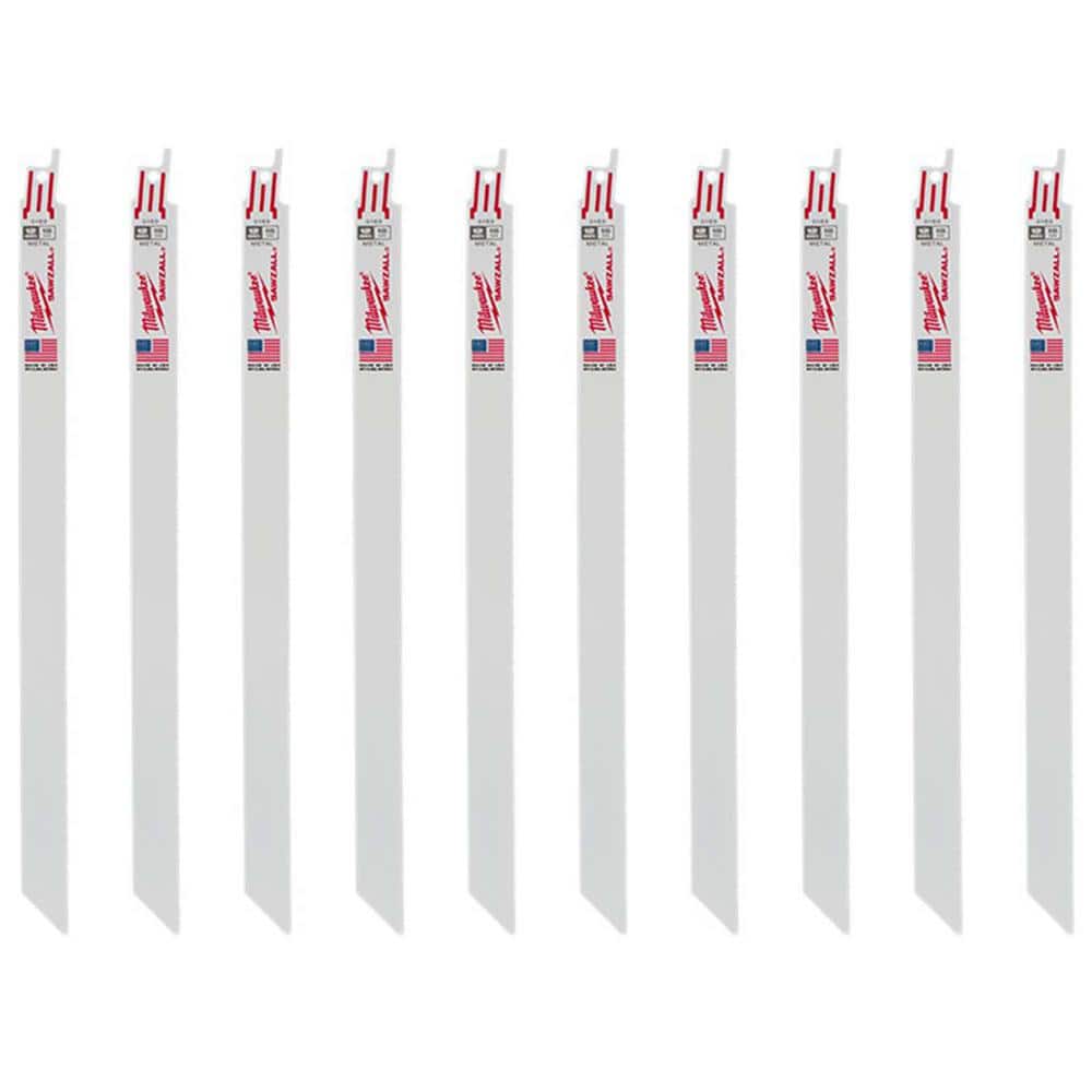 Milwaukee 12 in. 18 TPI Medium Metal Cutting SAWZALL Reciprocating Saw