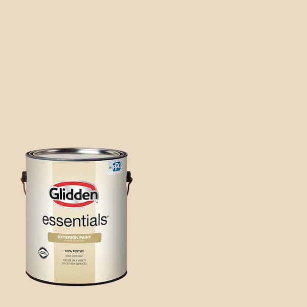 Glidden Essentials 1 gal. PPG1087-3 Antique Parchment Semi-Gloss Exterior Paint