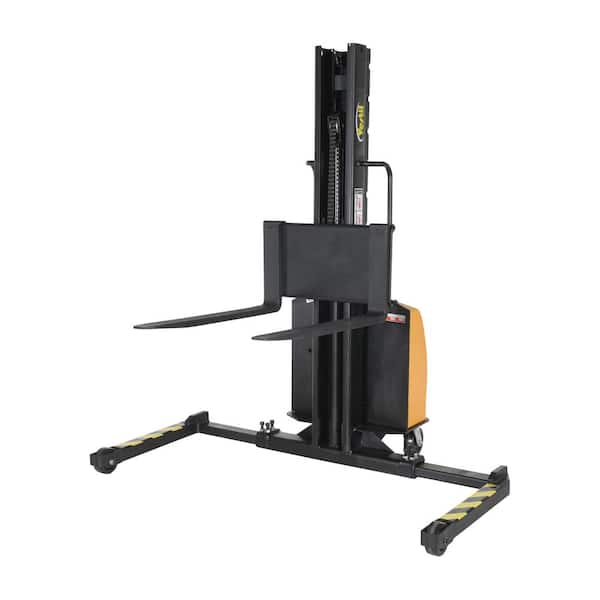 1500 63 Mast The Capacity Forks lb. in. Home and SLNM15-63-AA Lift Depot Vestil Power - Narrow Stacker Adjustable with