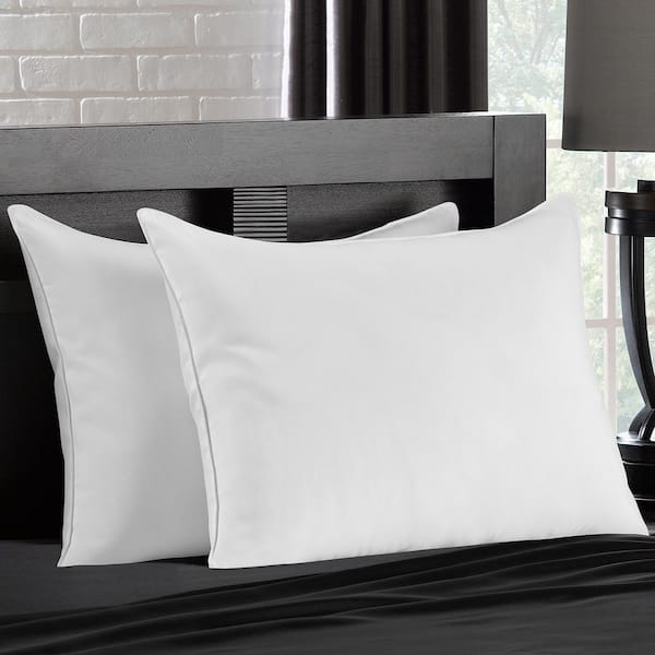 Linenspa Essentials Plush Polyfiber Standard Bed Pillow, White