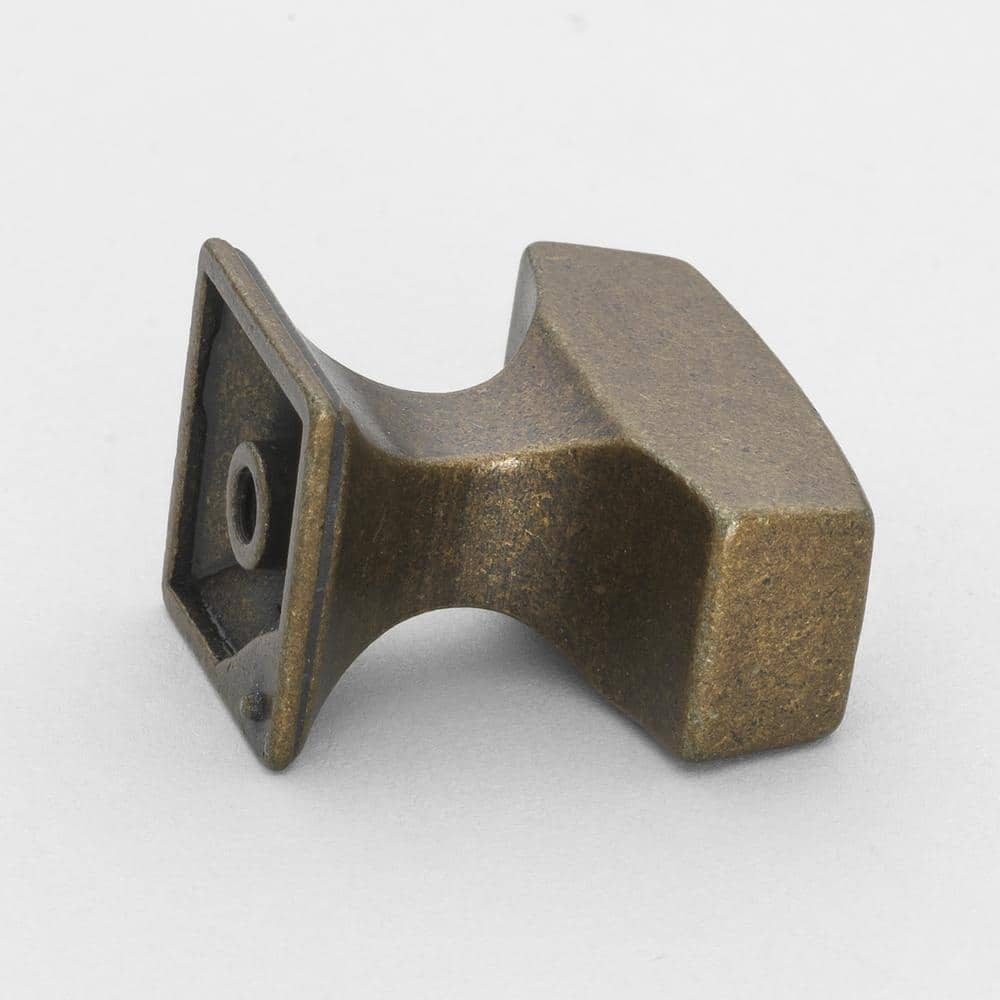 Antique Brass Matte T-Handle Cabinet Knobs with Mounting Hardware