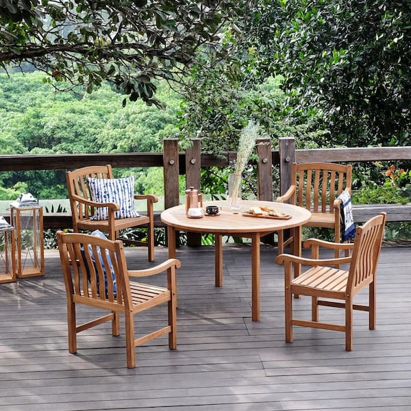 Cambridge Casual Colton Teak 5-Piece Wood Outdoor Dining Set