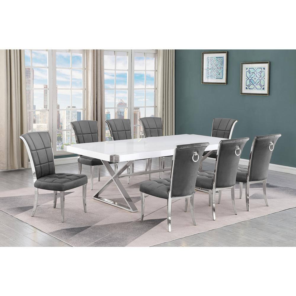 Kenzo 9 piece dining set grey hotsell