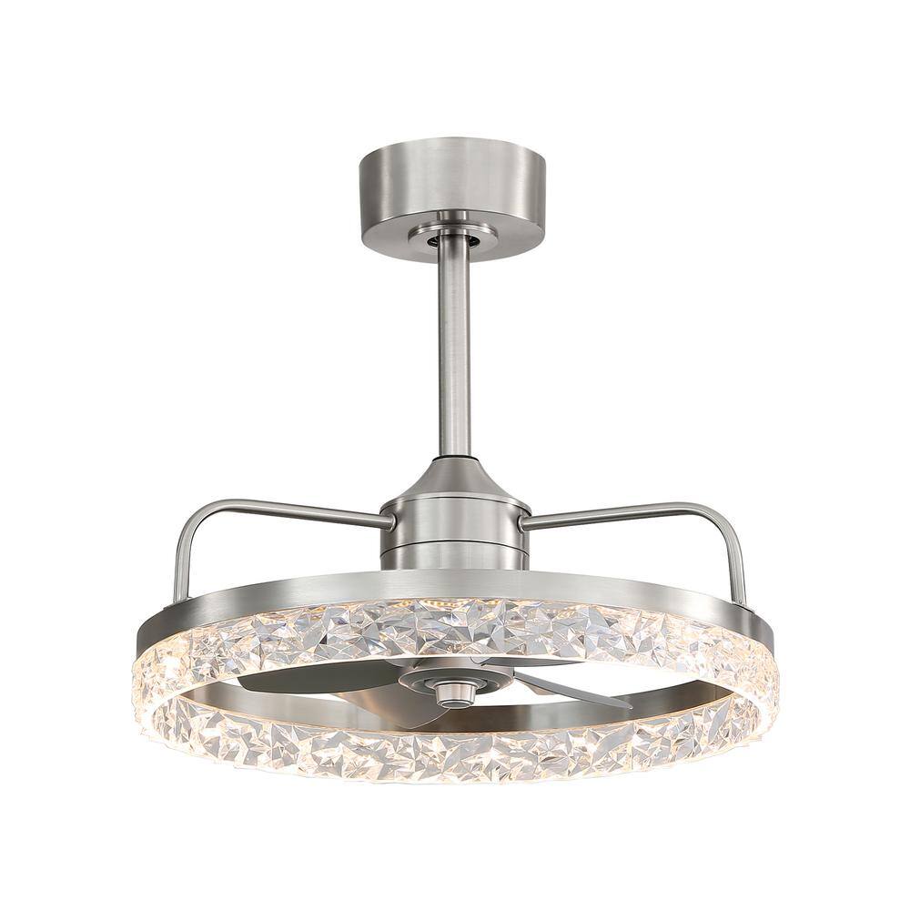Sky Hog Brette II 20 in. Integrated LED Indoor Chandelier Satin Nickel
