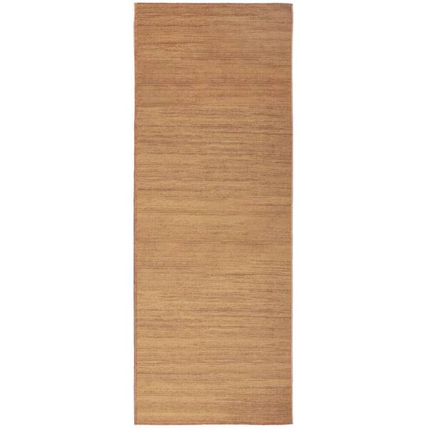 2 ft. x 10 ft. Copper Abstract Washable Area Rug