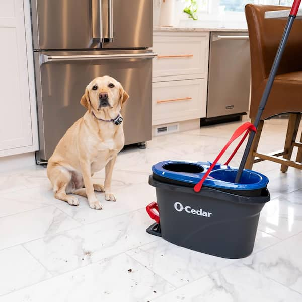 EasyWring Microfiber deals Spin Mop And Bucket Floor Cleaning System (With 2 Extra...