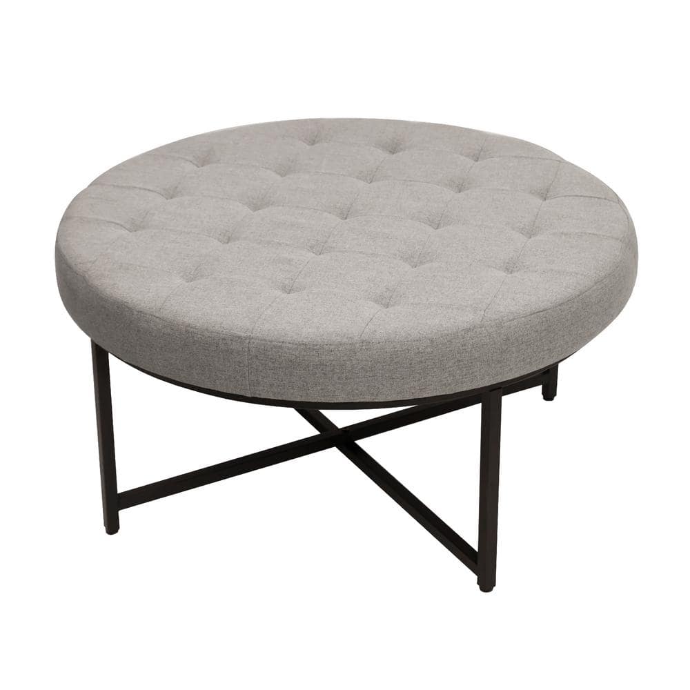 Alberton Gray Fabric Ottoman price history on PriceWatchPro