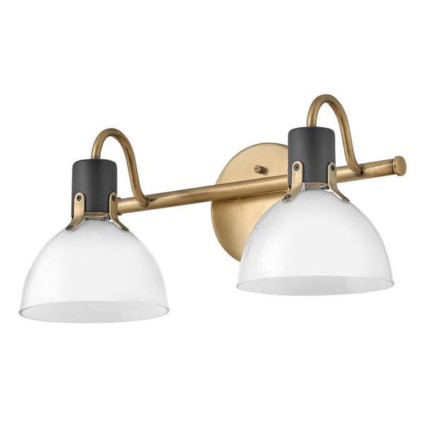 HINKLEY - Argo 18.0 in. 2 Light Heritage Brass Vanity Light